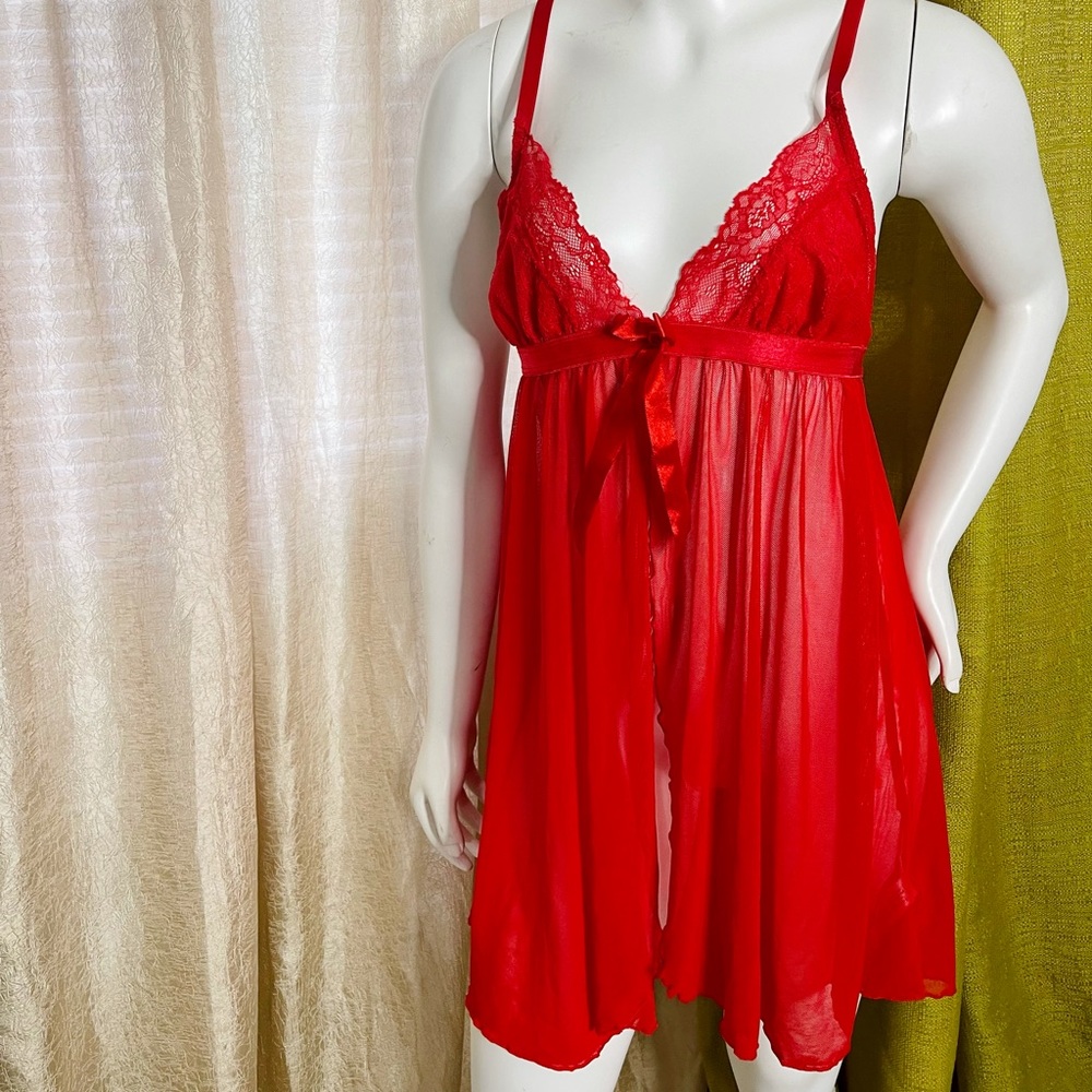 Red Baby Doll Top / Dress
